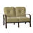Fremont 51.5'' Wide Aluminum Loveseat with Cushions-42450595-26118081