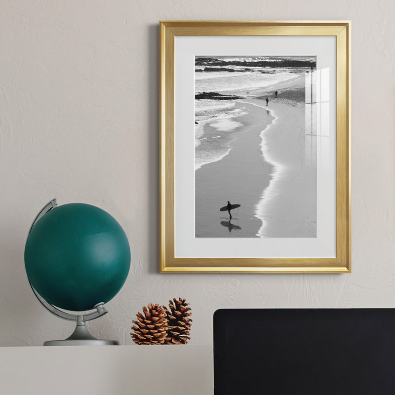Gold Coast Beach - Photographie de cadre photo sur toile, Cadre doré, H 22,5 po x l 30,5 po x P 1,5 po
