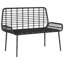 Poly Rattan Outdoor Bench
