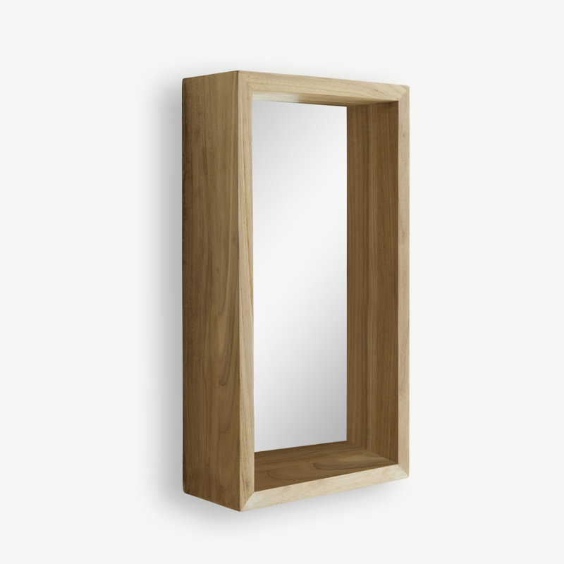 Stelle Rectangle Solid Wood Mirror