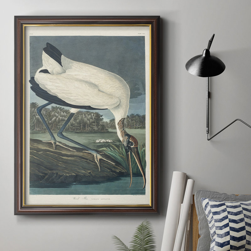 Pl 216 Wood ibis - Peinture sur toile encadrée, H 27 po x l 18 po x P 2,5 po