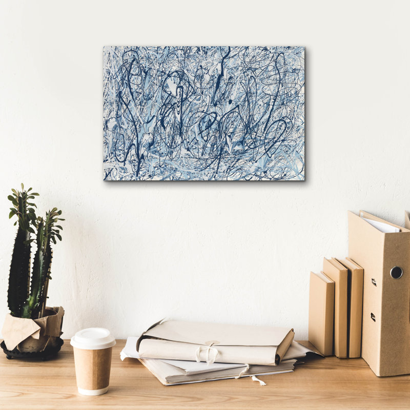 «Shore Blues» par Piper Rhue, art mural sur toile, H 12 po x l 18 po x P 0,75 po