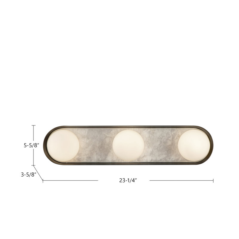 Alonso 3 - Light Bath Bar, Urban Bronze