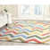 Ellicott Hand Tufted Wool Chevron Rug