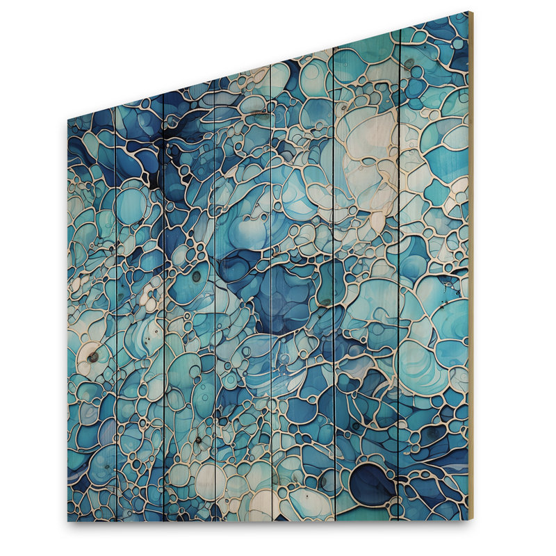 Chritine - art mural floral sur bois de pin naturel, H 30 po x l 30 po