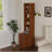 End Table With 3 Drawers, Corner Table With 4 Open Shelves, Tall Side Table For Bedroom And Corner