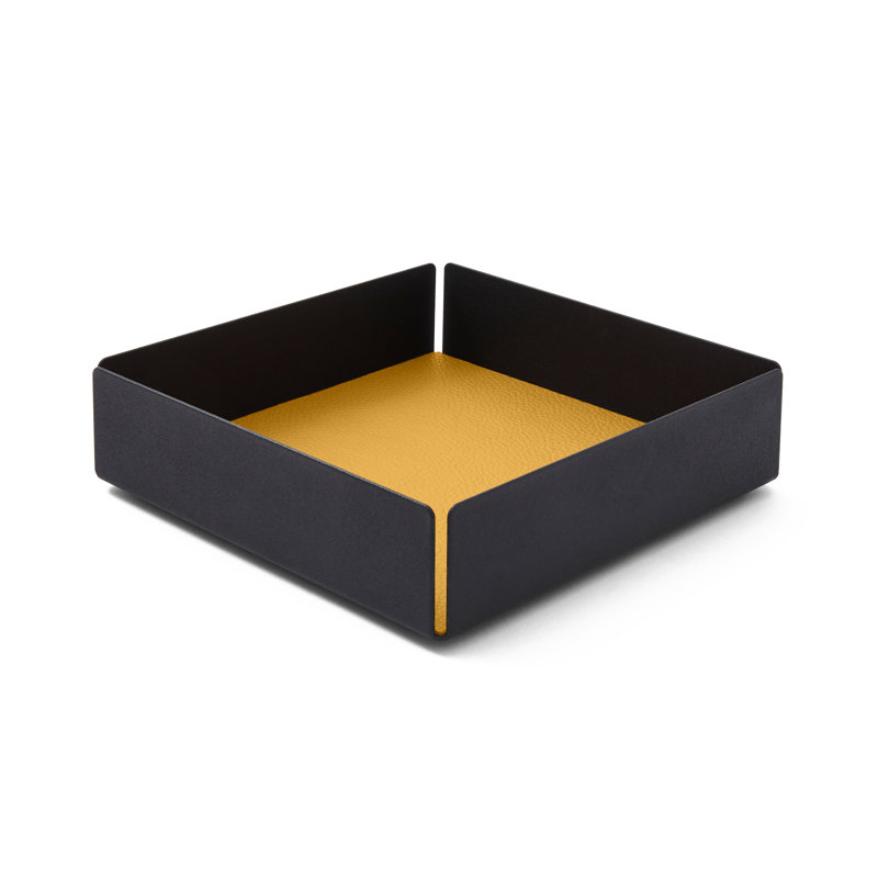 Caelan Metal Desk Organiser, Yellow