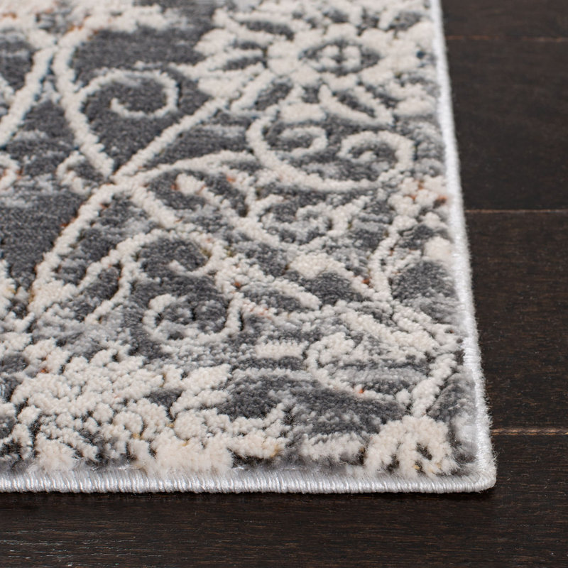 Willena Performance Floral Rug, Square 5'3"