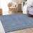 Premium Machine Washable Prisco Blue Rug-147145938