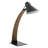 Noah Mid-Century Modern Table Lamp with Adjustable Metal Shade - Walnut Wood Frame Desk Lamp with LED Bulb Included for Office, Bedroom & Living Room by LumiSource