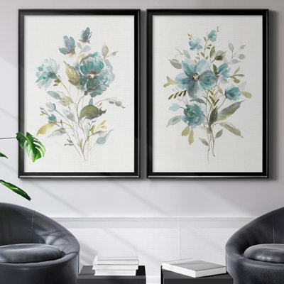 Linen Botanical I - Ensemble de 2 reproductions d'art