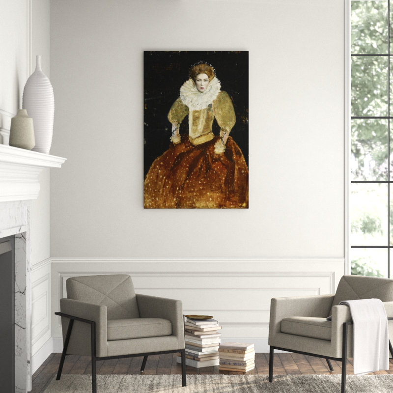 Lady In Waiting Print by Sarah Atkinson, Glass Coat, 54" H x 36" W