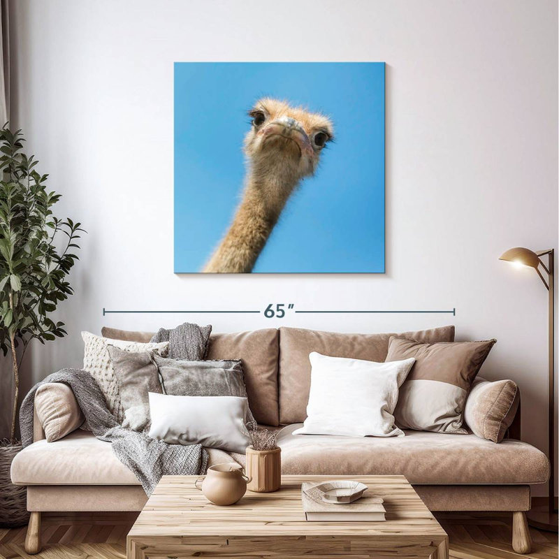 Crowle Curious Ostrich, 39" H x 39" W