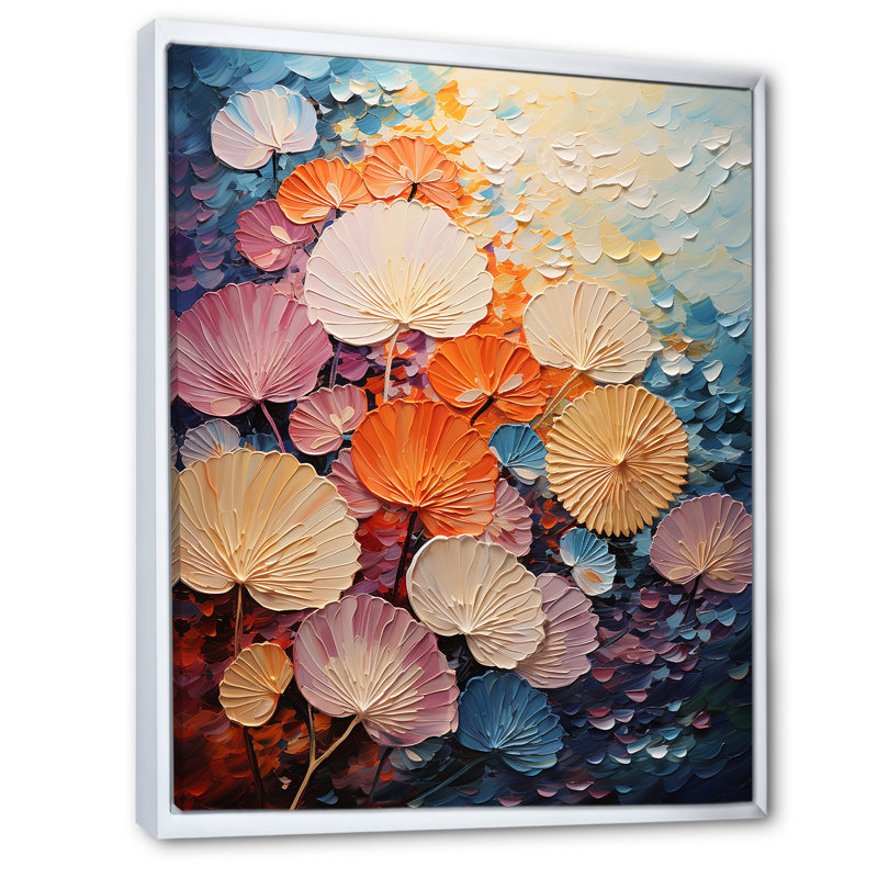 Coastal Harmony Dreamscape sur toile, H 20 po x l 12 po x P 1 po, Cadre flottant blanc