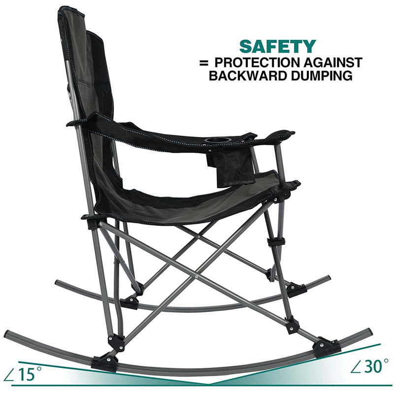 Chaise berçante d'extérieur en métal Jatarius