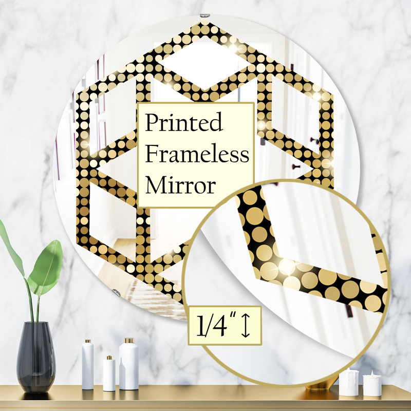 Miroir mural Hexagon Star, H 31,5 po x l po