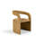 Contempo Luxe Curved Microfiber Leather Chair