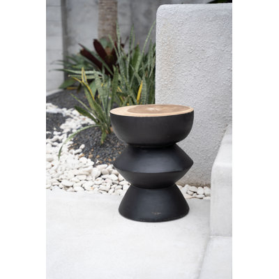 Costachi Solid Wood Accent Stool