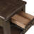 Mahogany Traditional Chairside Table W/ Storage