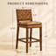 Tabouret de bar en bois massif avec dossier rembourré Modern-1440752072-1440752079