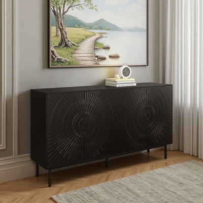 Buffet moderne en bois noir