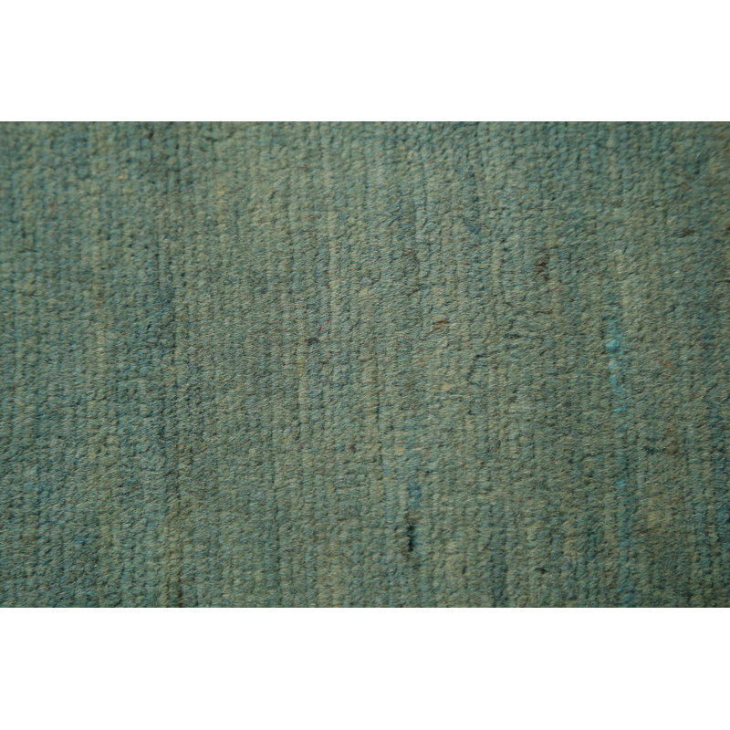 Tapis vert et bleu Gabbeh