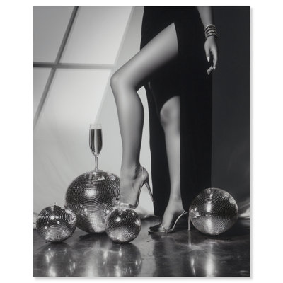 Disco Diva I Framed Acrylic Print Fashion Wall Art by Notoriart, Black Frame, 16 x 20