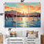 «Vancouver Port Sunset Sail - Port Landscape Coastal», art mural-296872714-296872756