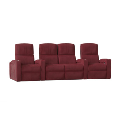 Flash HR Series Upholstered Power Reclining Home Theater Seating with Cup Holder