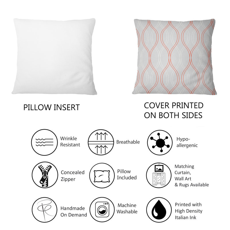 Abstract Throw Pillow