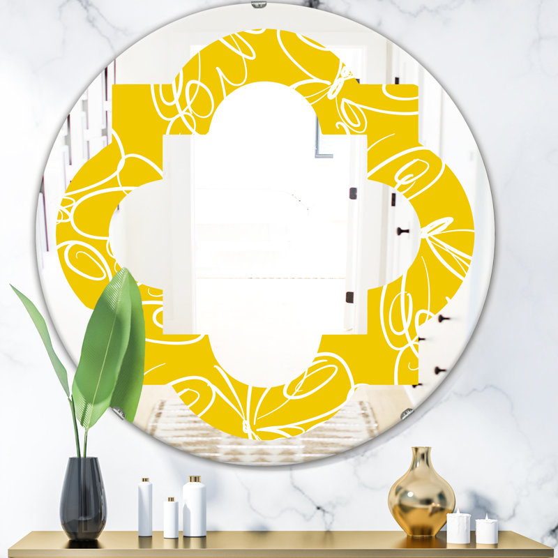 Miroir mural sans cadre Butterflies, H 31,5 po x l po