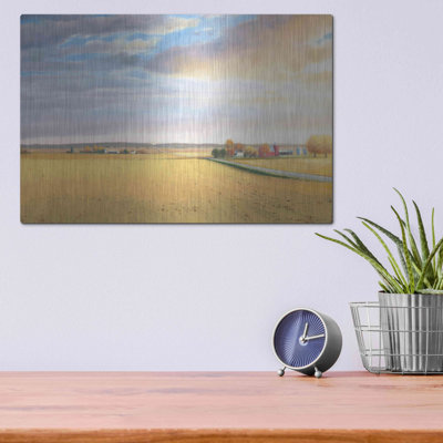 «Heartland Landscape» par James Wiens, art mural en métal, 36 po x 24 po