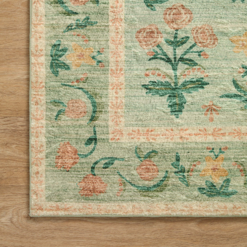 Rifle Paper Co. x Loloi Eden Mughal Rose Blush Rug - Thumbnail 2