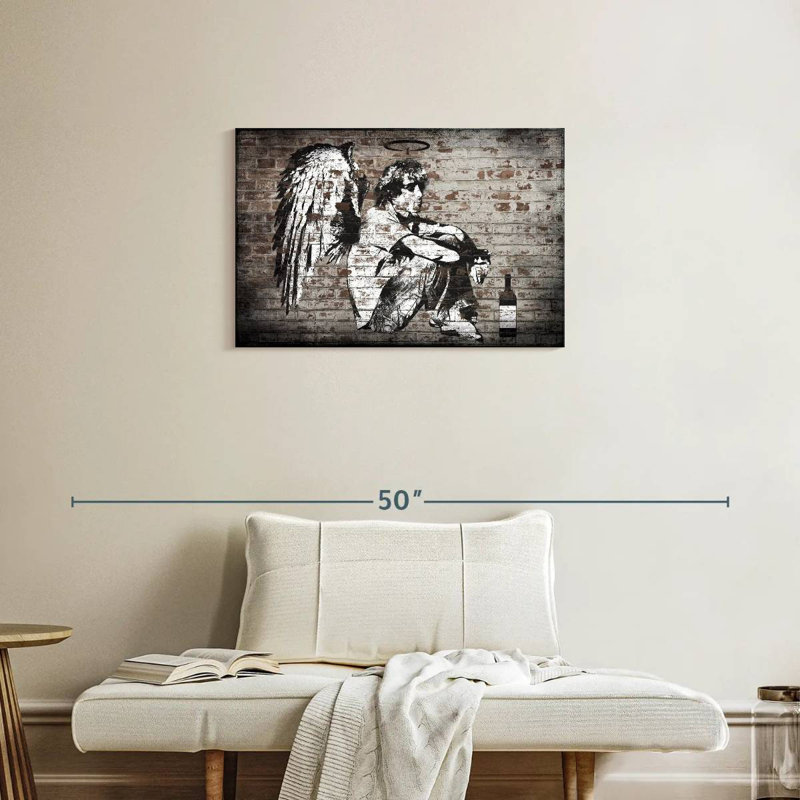 Leisha Alcoholic Angel, 20" H x 30" W