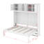 Lit escamotable double avec armoires supérieures-1479952036