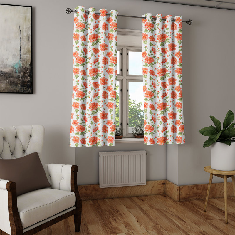 Rideau décoratif à œillets 50 po East Urban Home, L 50 po x L 108 po