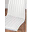 Industrial Design White & Grey Marble Effect Melamine Dining Table Set with 2 Faux Leather Chairs-87462630
