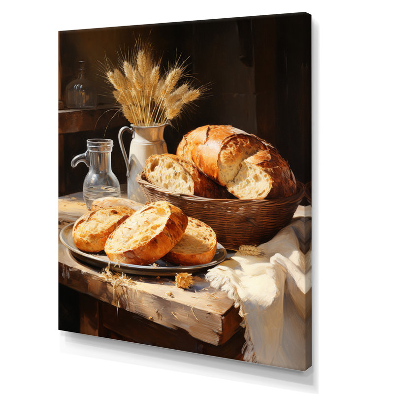 Tellson Food Pains A Rustic I, H 20 po x l 12 po x P 1 po, Toile tendue