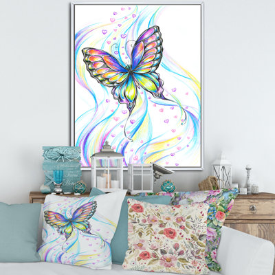 Iridiscent Butterfly - peinture sur toile
