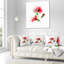 Aquarelle florale rouge - coussin imprimé floral-29961951-29963663