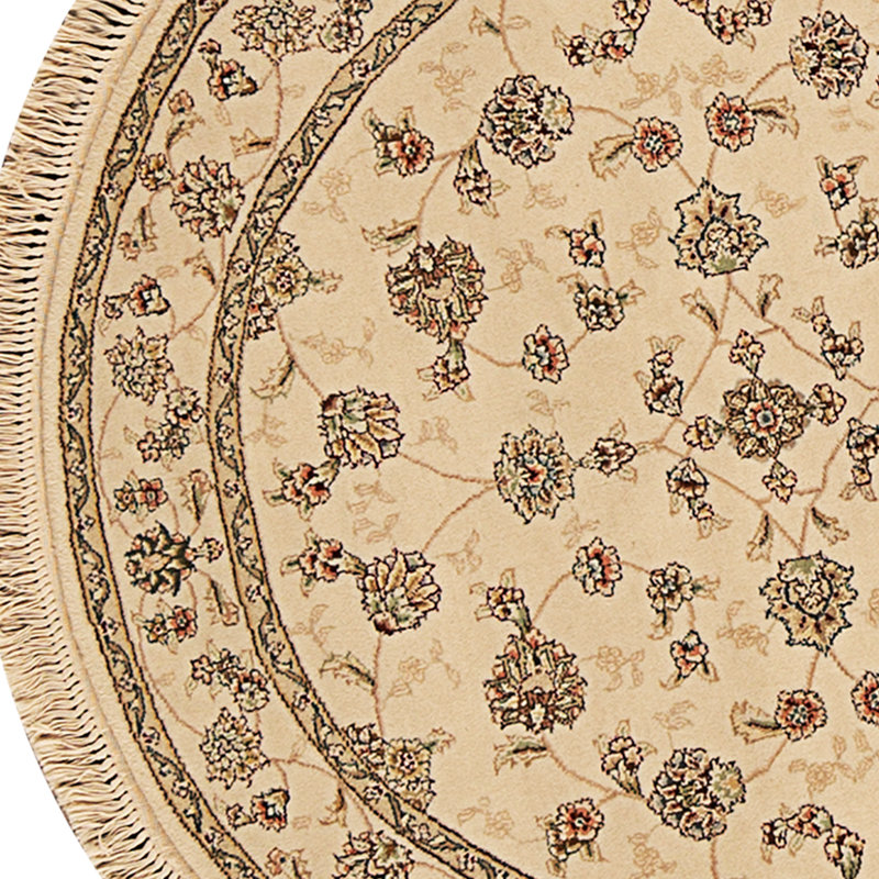 Hand Knotted Area Rug in Ivory