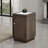 Transitional Side Table with Quartz Stone Top, USB Port, and Gold Knob