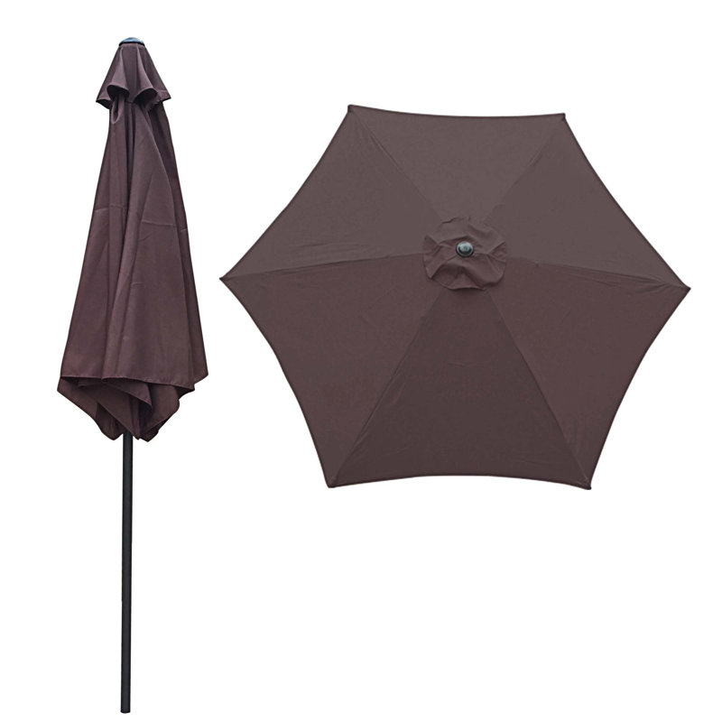 Parasol de marché 108 po Paquel, Chocolat