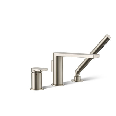 Composed Deck-Mount Bath Faucet With Handshower