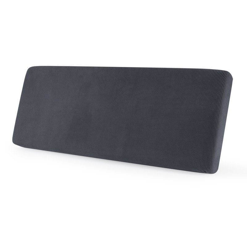 Box Cushion Sofa Slipcover, Gray