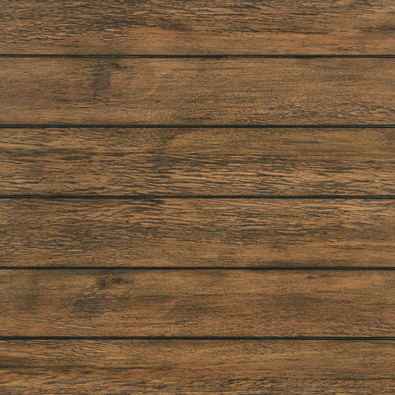 Ensemble de table en bois 2 pièces avec rangement brun vieilli, Brun délavé