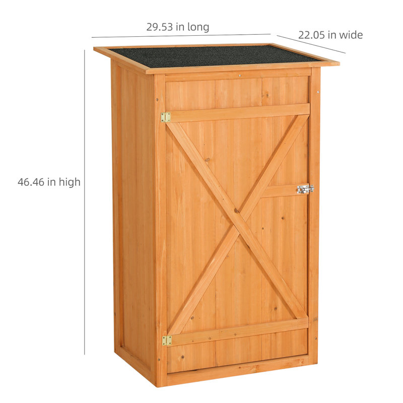 Bois, remise de jardin, toit plat, porte verrouillable, conception imperméable, pelouse, ferme, jaune, tablettes extérieures réglables, terrasse, terre ferme, multifonctionnel