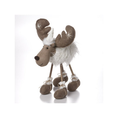 Figurine orignal debout en fourrure Fleck
