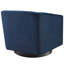 Fauteuil pivotant en velours Twist-1778750593