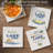 Lake Time Assorted Tumbled Tile Coaster 4 Pack